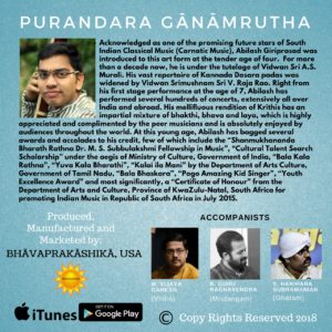Purandara Ganamrutha - Abilash Giriprasad