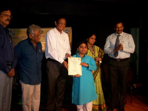 Abilash was conferred with YOUTH EXCELLENCE AWARD by Rotary Club of Madras